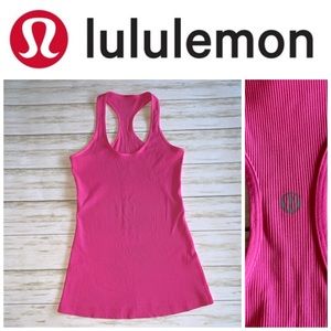 Lululemon Ribbed Racerback Tank Activewear Pink 8